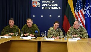 Kra&scaron;to apsaugos ministerijos pristatytos pratybos &bdquo;Kardo kirtis 2018&ldquo;