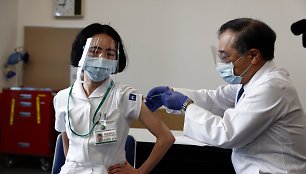 Vakcinacija nuo koronaviruso Japonijoje