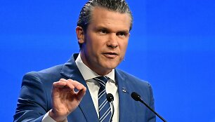 Pete'as Hegsethas / AFP