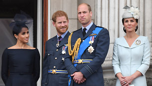 Meghan Markle, princas Harry, princas Williamas ir Kate Middleton