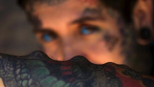 Kūno modifikacijų ir tatuiruočių mėgėjų suvažiavimas Ekvadore