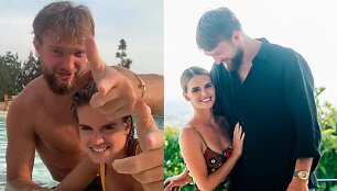 Domantas Sabonis su žmona Shashana