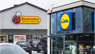 Prekybos centrai „Biedronka“ ir „Lidl“