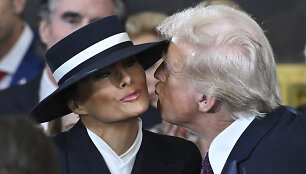 Donaldas Trumpas su žmona Melania