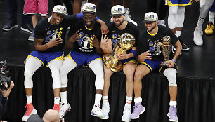 Andre Iguodala, Draymondas Greenas, Klay Thompsonas, Stephenas Curry