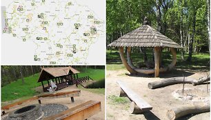 Naudingas žemėlapis vasarai: vietos, kur galima stovyklauti saugomose teritorijose