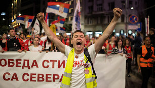 Protestas Belgrade / Marko Djurica / REUTERS