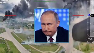 Ukrainos SBU operacija "Voratinklis" prie&scaron; Rusijos bombone&scaron;ius ir Vladimiras Putinas