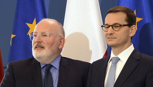Fransas Timmermansas ir Mateuszas Morawieckis