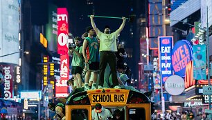 Niujorko naktis &bdquo;Knicks&ldquo; klubui tapus NBA čempionu