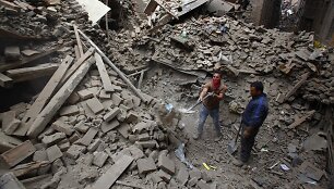 Nepalas po galingo žemės drebėjimo