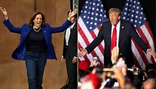 Kamala Harris ir Donaldas Trumpas