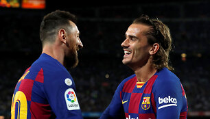 Lionelis Messi ir Antoine'as Griezmannas