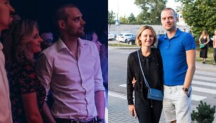 Tadas Vidmantas su žmona Lina