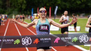&bdquo;Vilnius 5000&ldquo; bėgimo varžyb&scaron; akimirka.