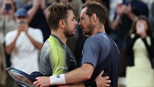 Stanas Wawrinka ir Andy Murray