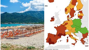 Sergamumas COVID-19 Europos šalyse. Rugpjūčio 19 d.