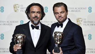 Alejandro Gonzalezas Inarritu ir Leonardo DiCaprio 