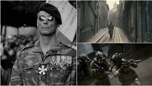 Kadrai iš filmų „The Battle of Algiers“, „Army of Shadows“, „Zero Dark Thirty“