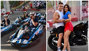 Snow Kart&ldquo; atidarymo akimirka, Liudas Vaisieta su Indre Burlinskaite