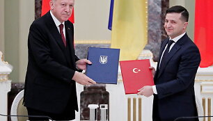Recepas Tayyipas Erdoganas ir Volodymyras Zelenskis