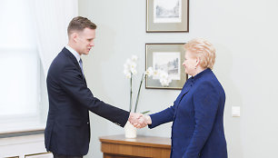 Gabrielius Landsbergis ir Dalia Grybauskaitė