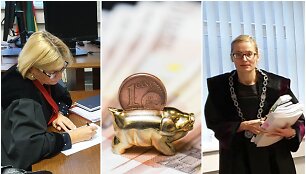 Prokurorė J.Karčinskienė (kairėje) jokio kaltinamojo akto broko neįžvelgia, tad pamatinį bylos dokumentą ryžosi įvertinti teisėja