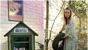 Rugilė ir jos inicijuota &bdquo;Gamtos bičiulių biblioteka&ldquo;