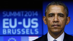 Barackas Obama ES ir JAV vir&scaron;ūnių susitikime Briuselyje