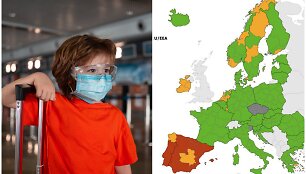 Įsigalioja pokyčiai keliaujantiems vaikams, plečiasi raudonųjų &scaron;alių sąra&scaron;as