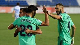 Marco Asensio ir Karimas Benzema