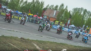 Akimirka iš  „Baltic Motorcyclists Championship“