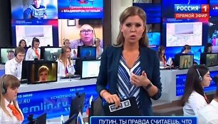 V.Putinui SMS žinutėmis užduota a&scaron;trių klausimų, bet paai&scaron;kėjo, kad jie buvo surežisuoti