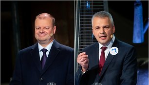 Saulius Skvernelis ir Vigilijus Jukna