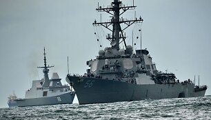 Eskadrinis minininkas &bdquo;USS John S.McCain&ldquo; po avarijos