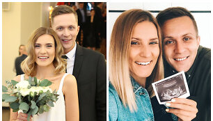 Kristina Pi&scaron;niukaitė-&Scaron;imkienė ir Vytautas &Scaron;imkus