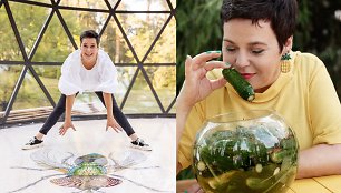 Nomeda Marčėnaitė – į svečius su raugintų agurkų akvariumu: pasidalijo receptu