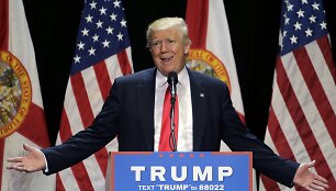 Donaldas Trumpas Tampos mieste Floridos valstijoje