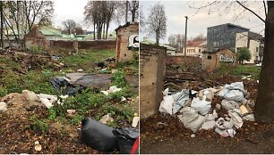 Apleistas sklypas ir &scaron;iuk&scaron;lynas Mi&scaron;ko gatvėje Kaune