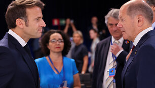Emanuelis Macronas ir Olafas Scholzas