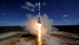 Rusija paleido raketą i&scaron; naujojo kosmodromo