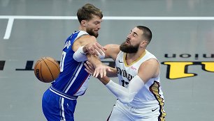 Jonas Valančiūnas ir Domantas Sabonis