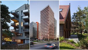 Gyvenamosios paskirties projektai: i&scaron; kairės &ndash; &bdquo;Alėja 18&ldquo;, &bdquo;Skylum&ldquo;, &bdquo;12 terasų&ldquo;