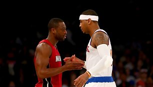 Dwyane'as Wade'as ir Carmelo Anthony