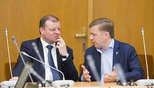 Saulius Skvernelis ir Ramūnas Karbauskis