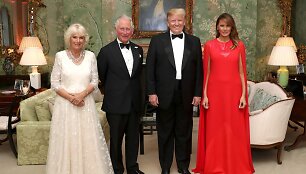 Pirmasis Donaldo Trumpo valstybinis vizitas į Jungtinę Karalystę&nbsp; / CHRIS JACKSON / AFP