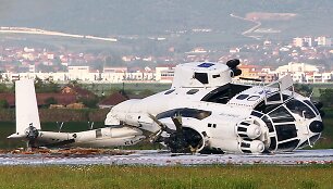 Kosove nukrito ES sraigtasparnis
