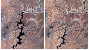 Dėl besitęsiančių sausrų Pauelo tvenkinio vandens kiekis nukrito 42 proc.