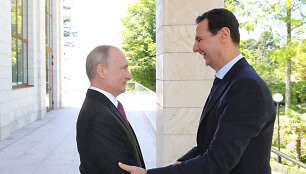 Vladimiras Putinas ir Basharas al Assadas