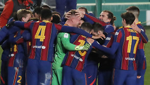 „Barcelona“ futbolininkų triumfas